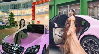 Video: Hòa Minzy 'biến hình' theo trào lưu Tik Tok với Mercedes-Benz S450 màu 'hồng bánh bèo'